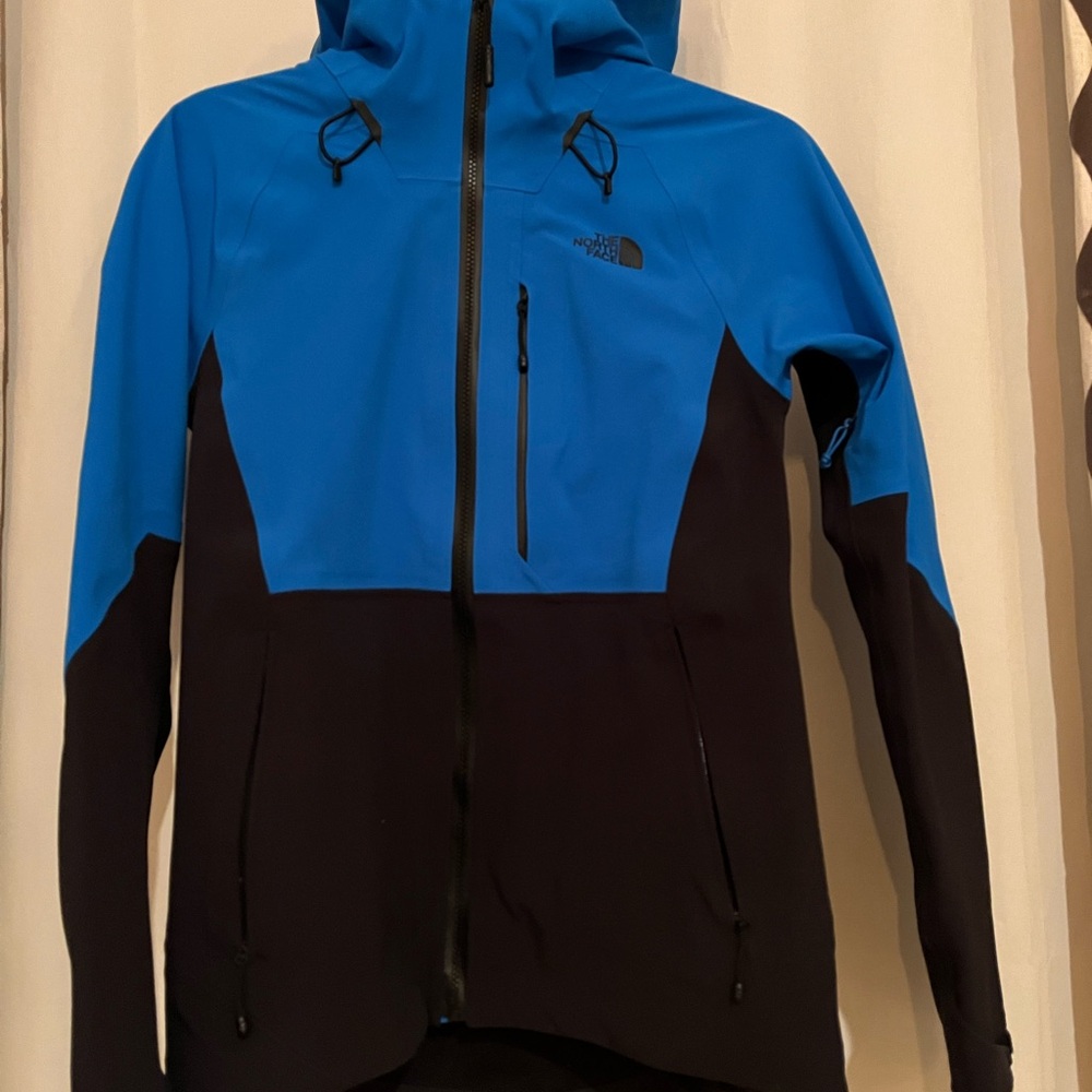 The North Face Vibrant Blue and Black Hooded Jacket